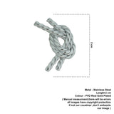 Knot silver plated earrings D463