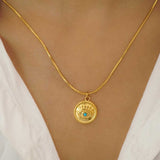 blue evil eye charm