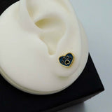 paw heart studs