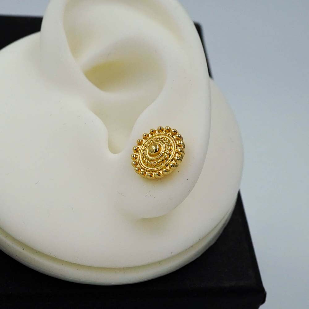 golden traditional studs