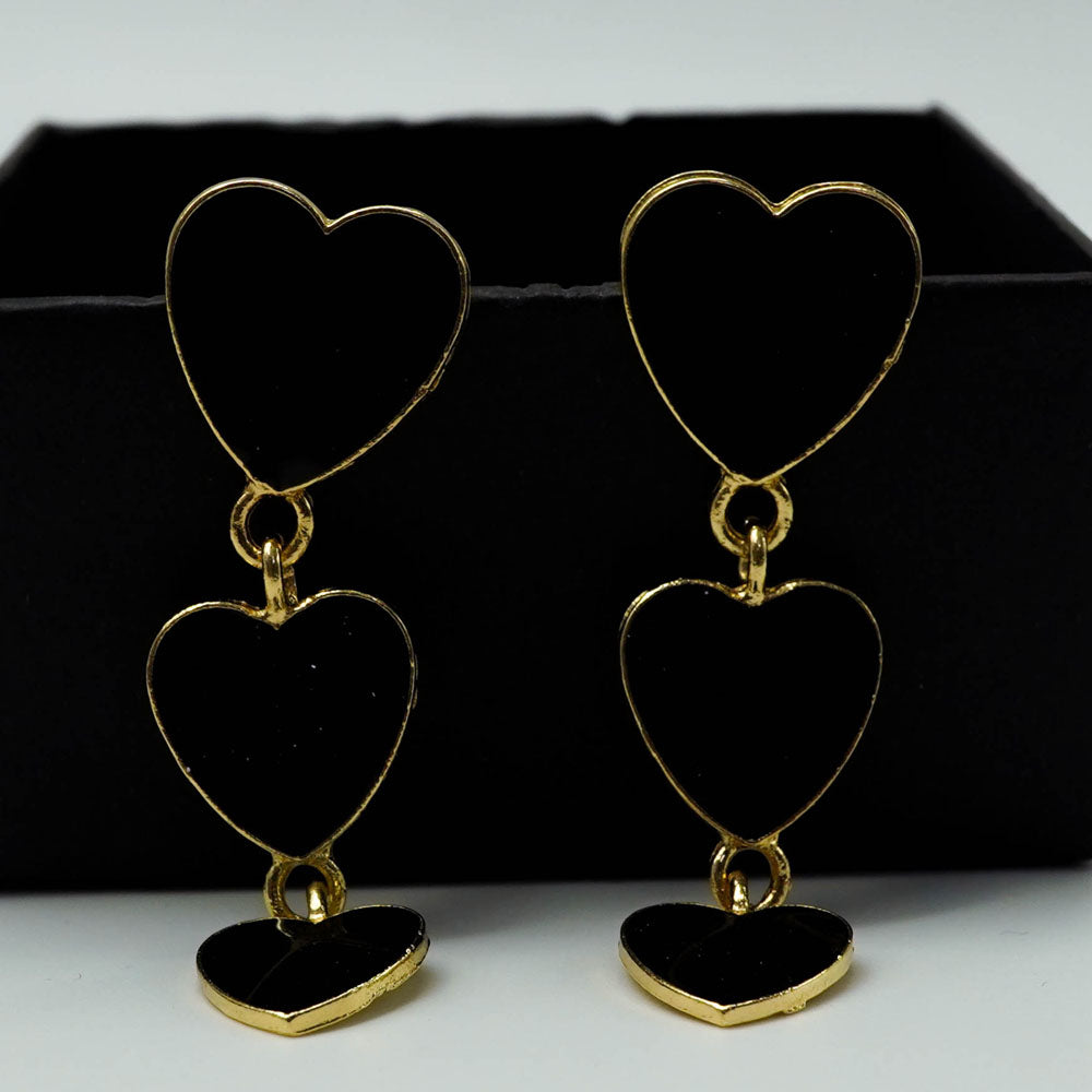 triple black hearts drop