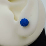 royal blue puffy studs