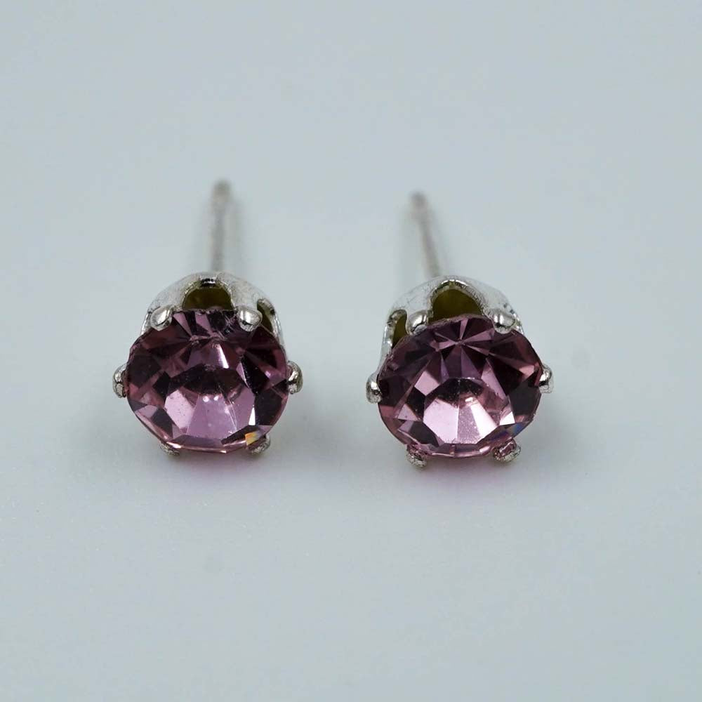 purple zircon studs