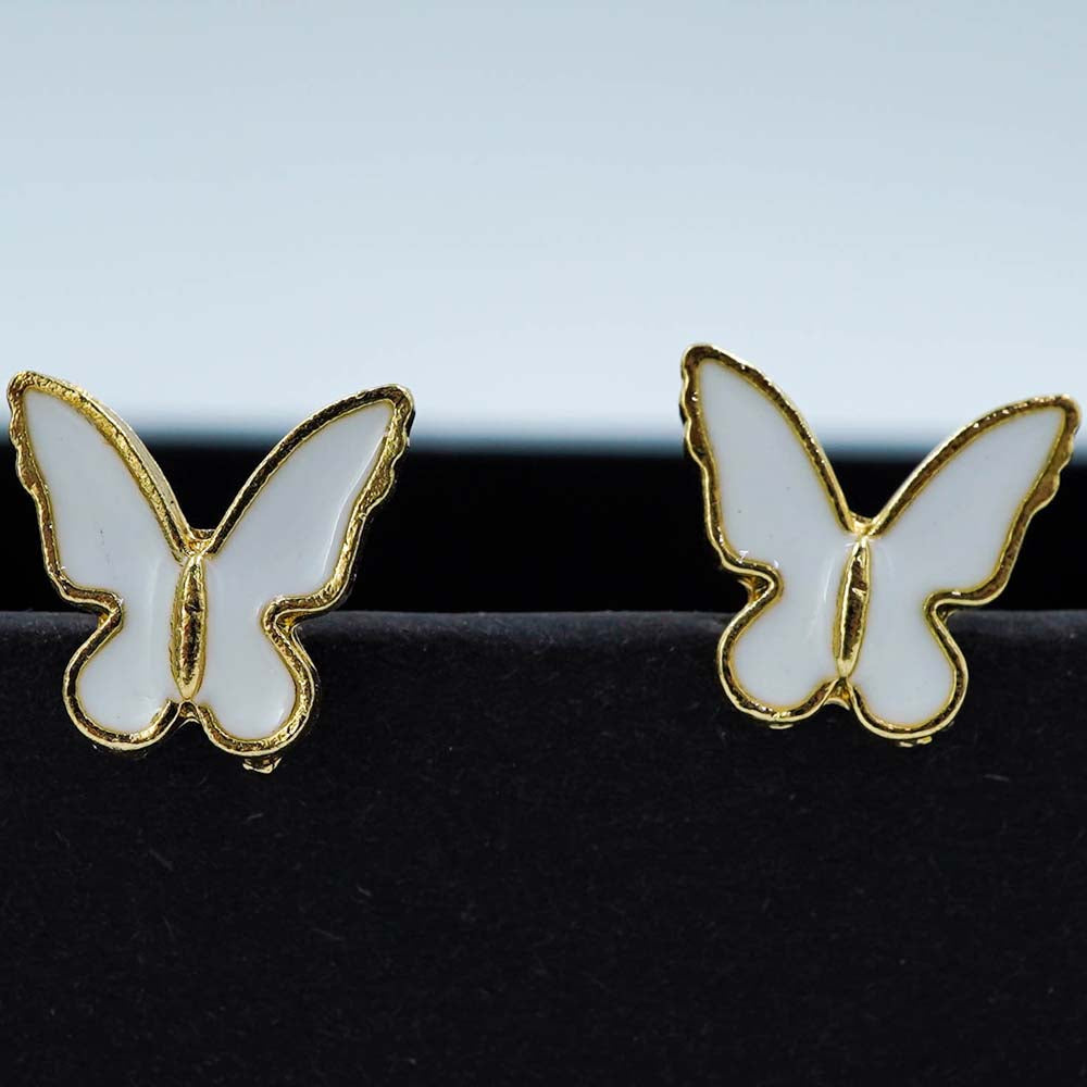 white golden butterfly