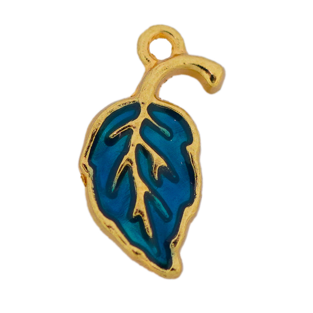 blue leaf charms