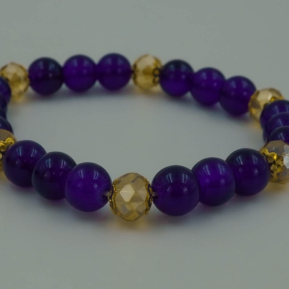 Purple stone bracelet