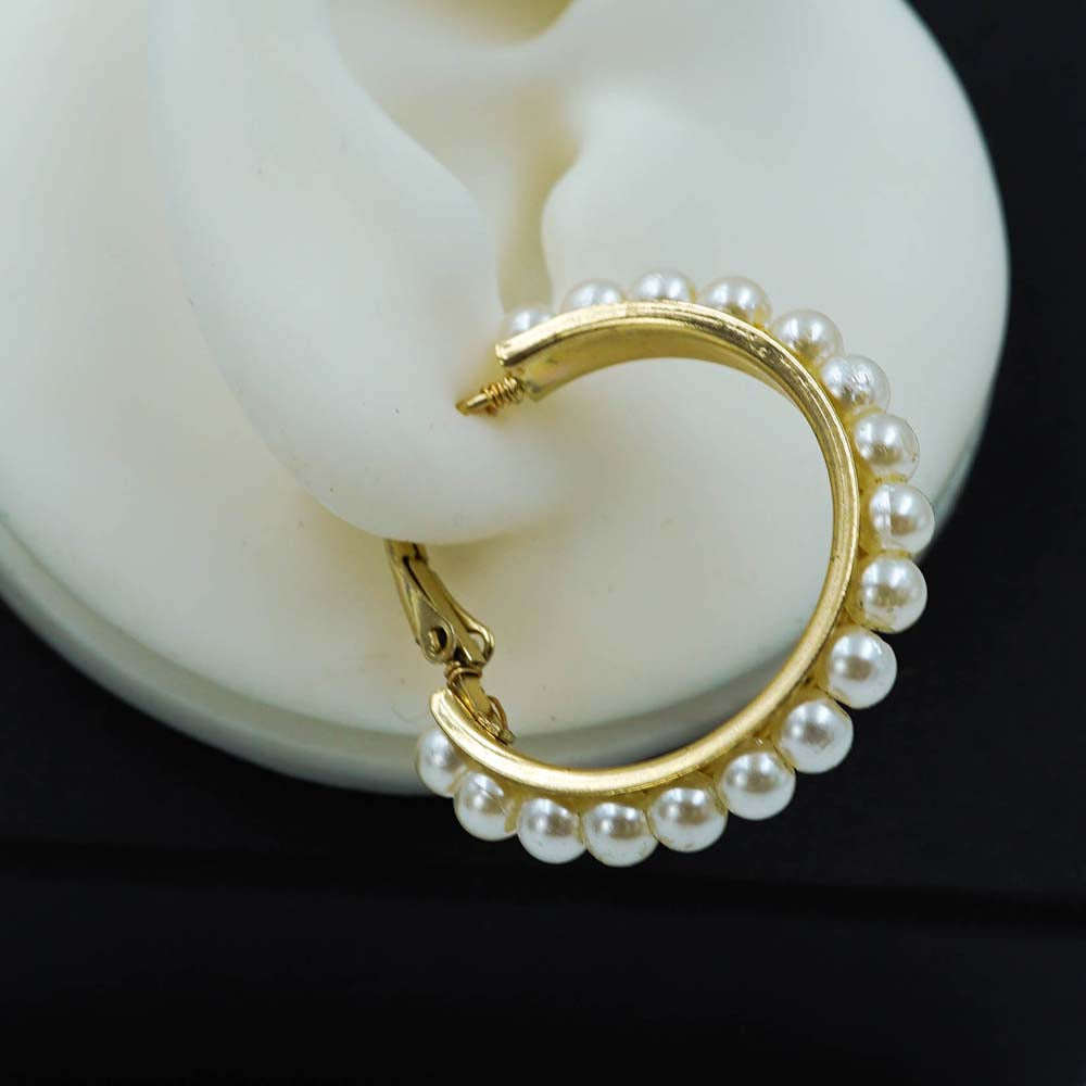 pearl hoops