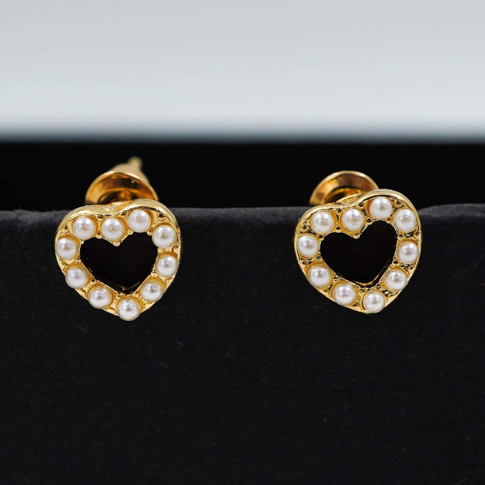 hollow heart studs