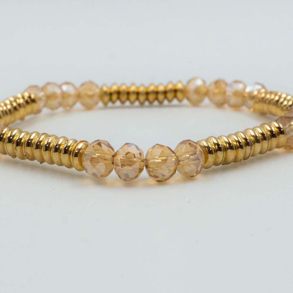 golden beaded bracelet_D1181