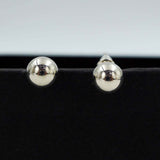 silver pearl studs