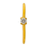 Operose white zircon Ring