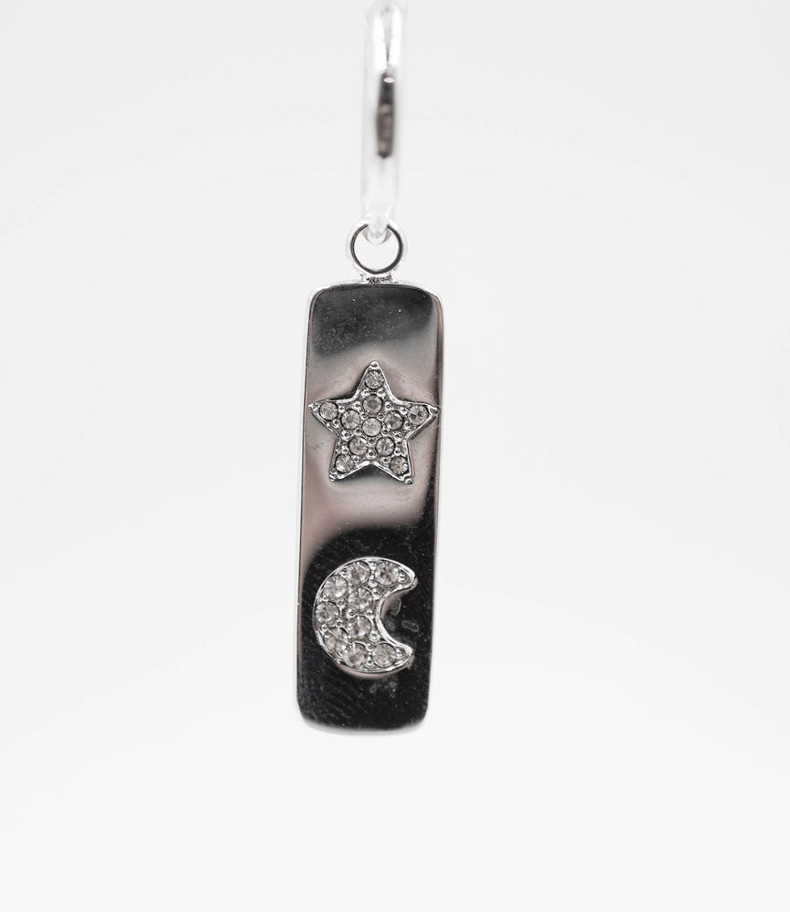 saint silver plated earrings d448
