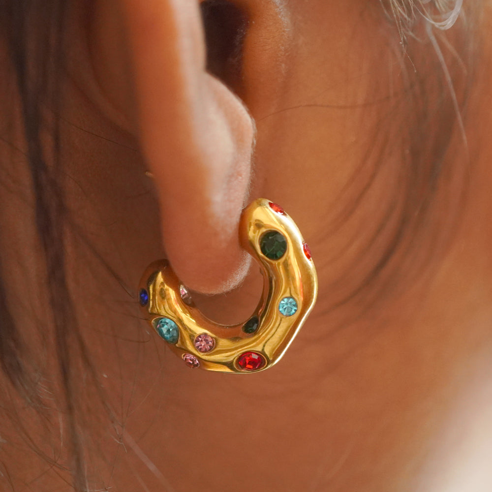 Beth Multicoloured stone Earrings