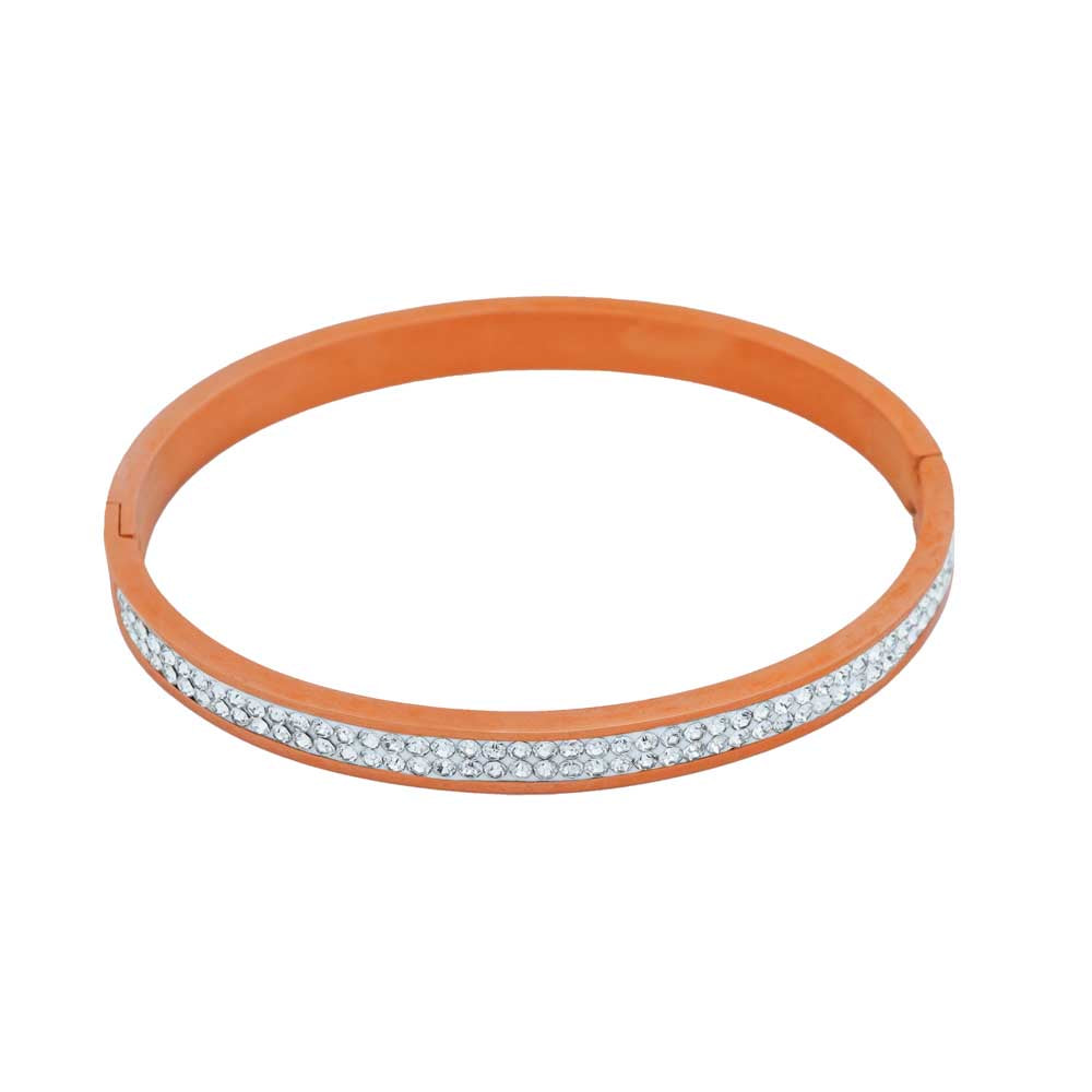 sparkling rose gold plated band