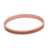 chained rose gold plated band