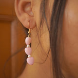 tripple pink heart drops