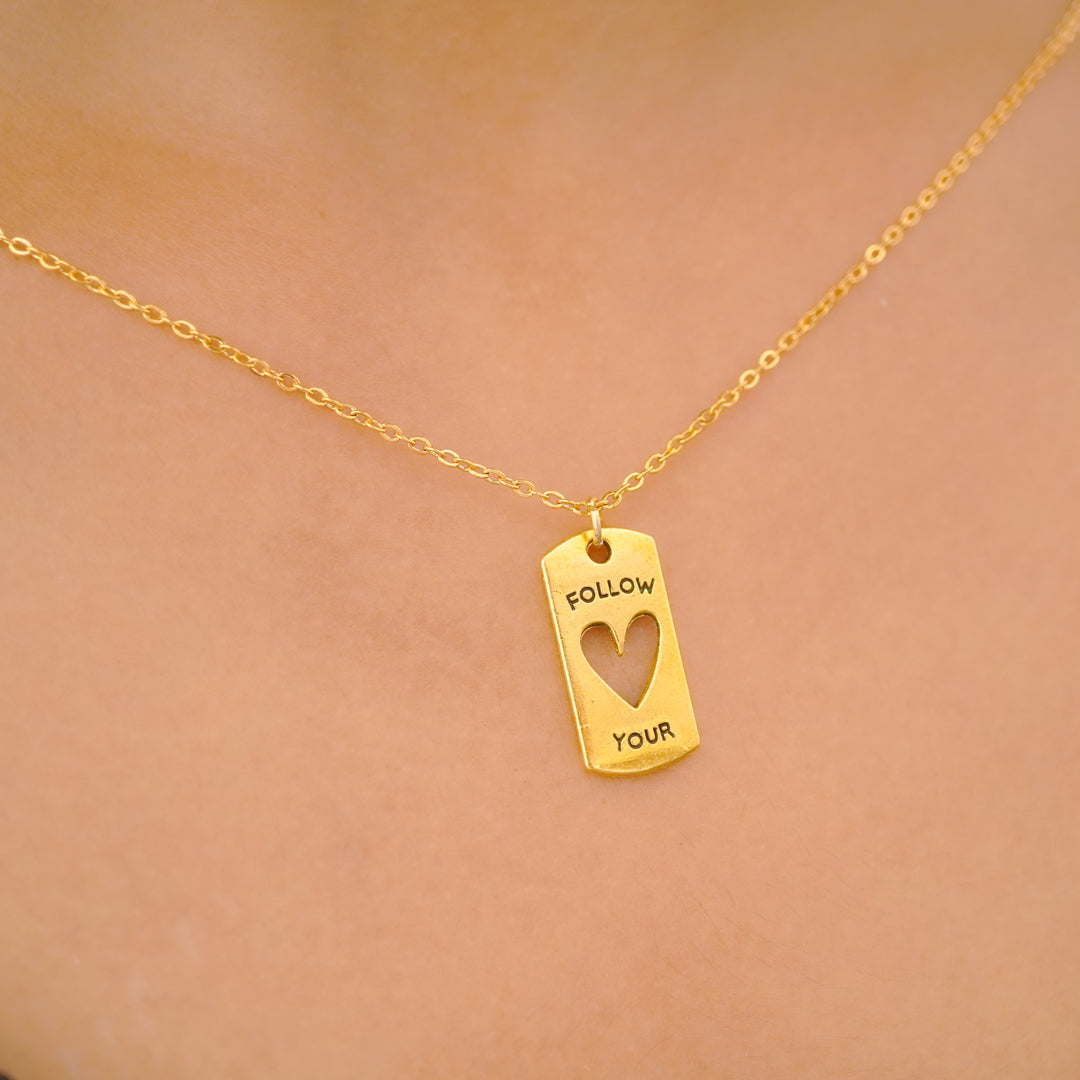 follow your heart pendent