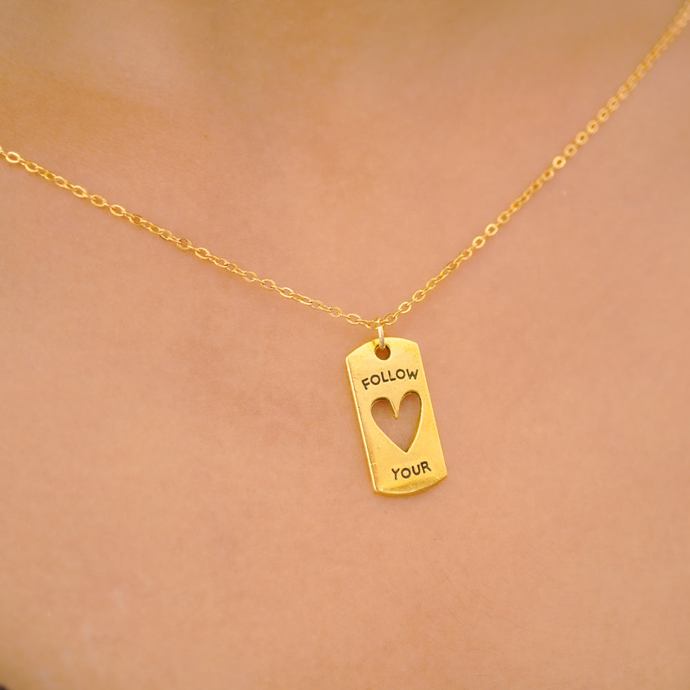 follow your heart pendent