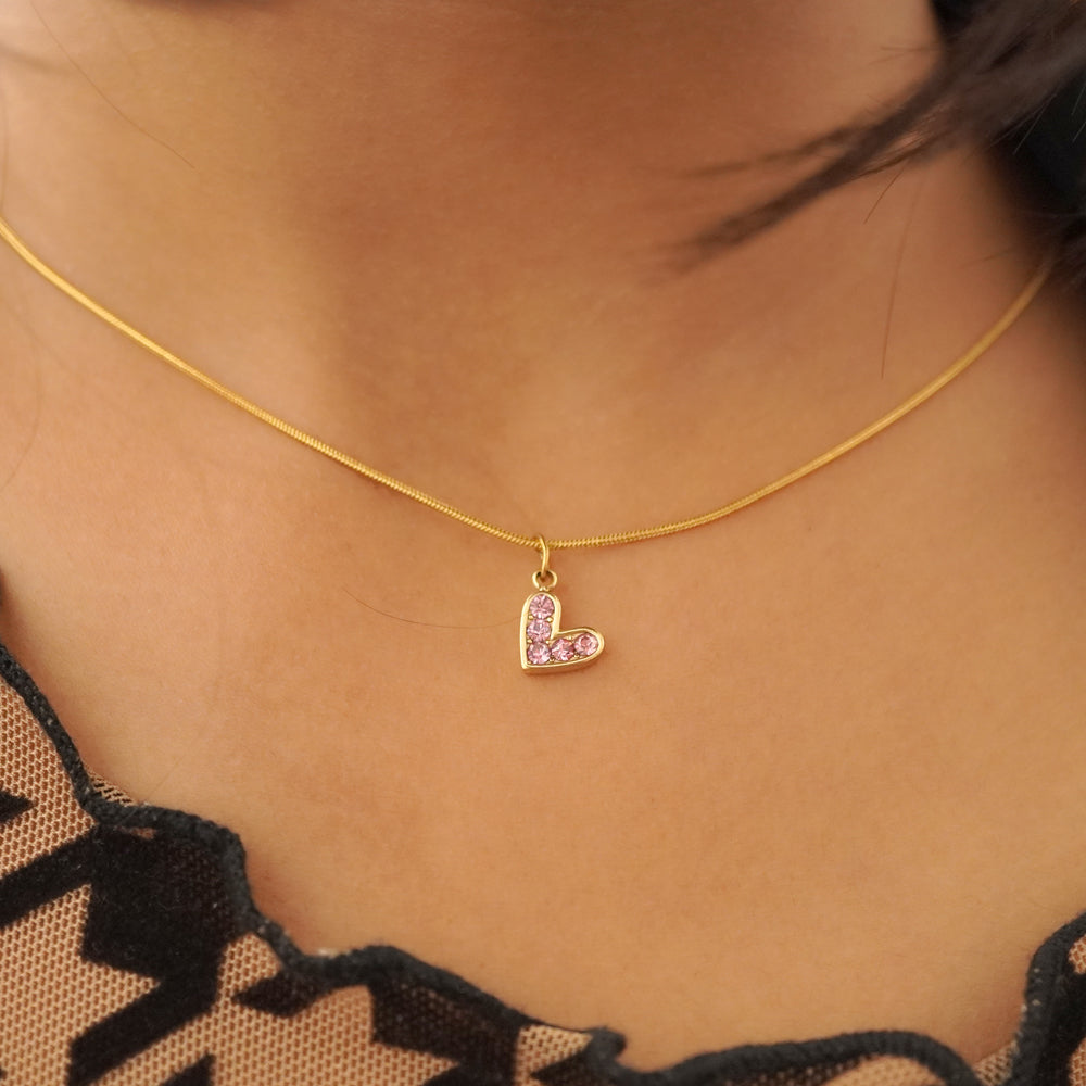 pink heart charm