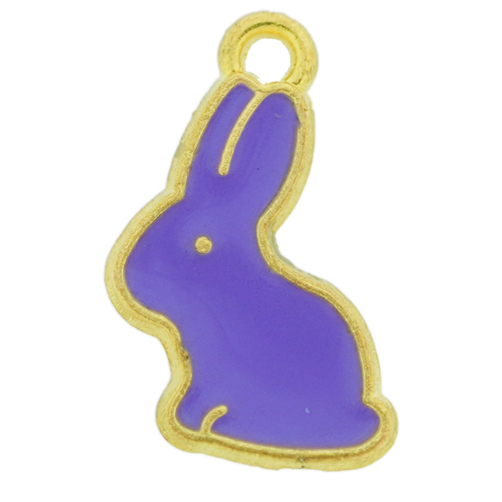 purple rabbit pendant