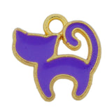 purple cat pendant