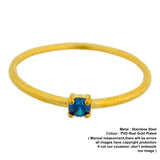 Operose sea blue zircon Ring