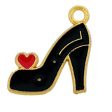black heel pendant