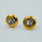 rounded zircon studs