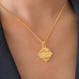 flower in hand  pendent
