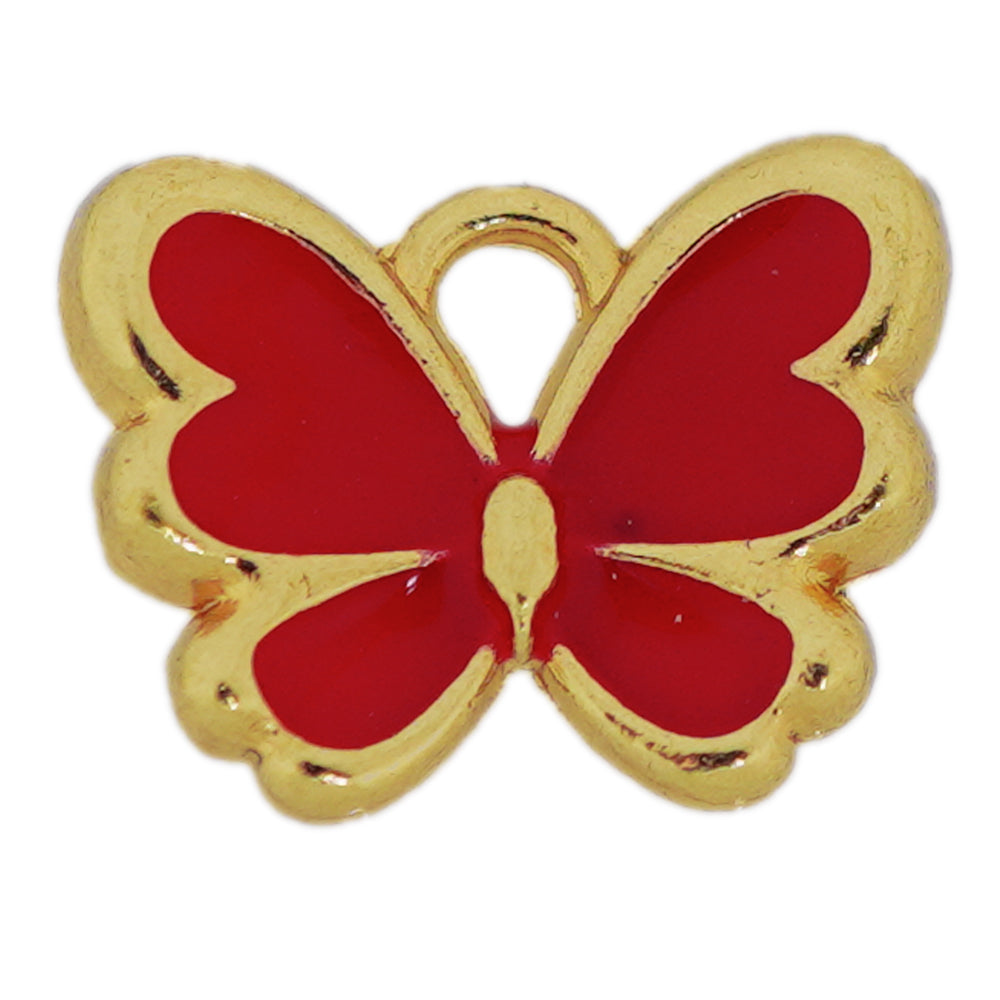 red butterfly  charms