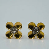 flower zircon studs