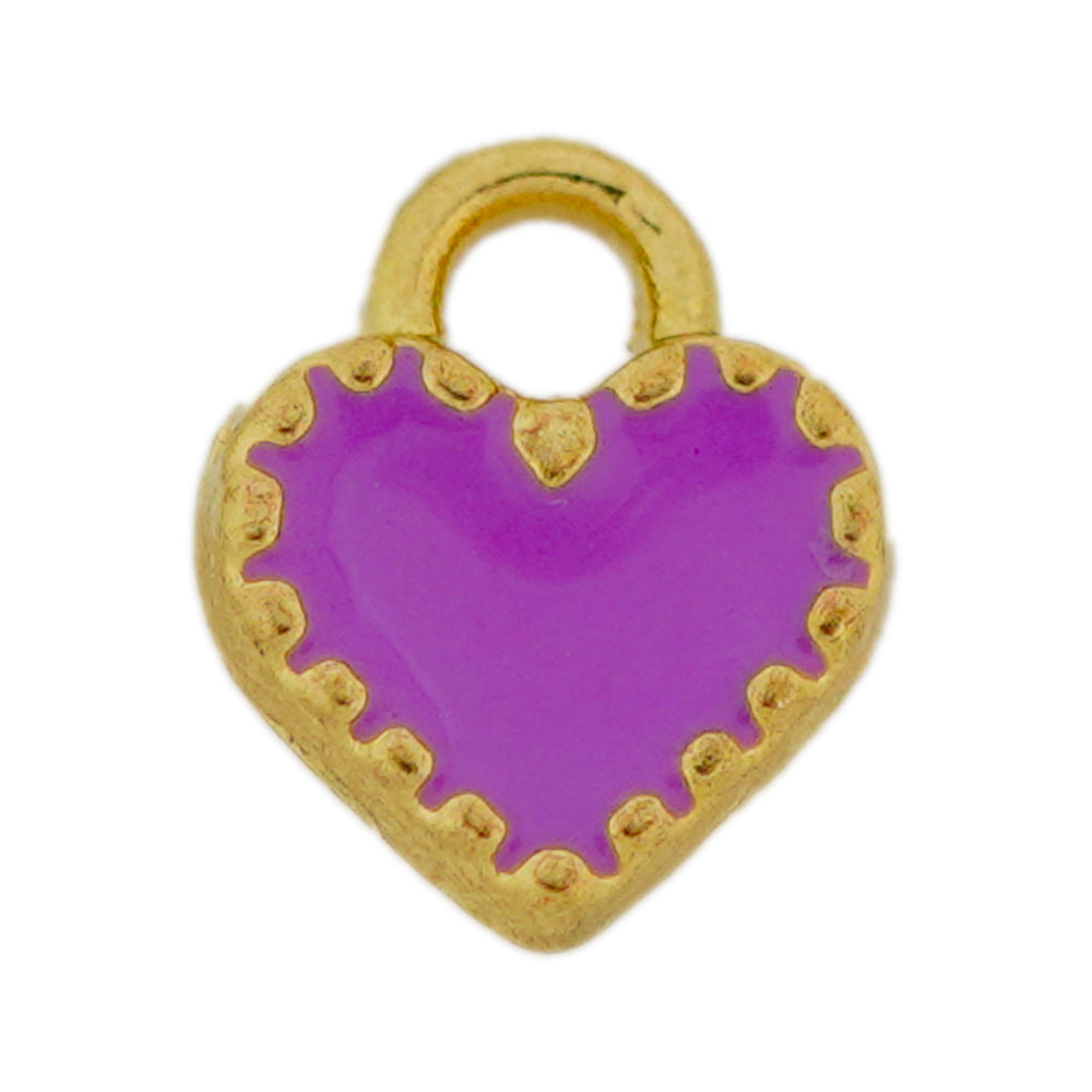 purple heart pendant