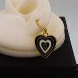 tipsy heart earrings D750