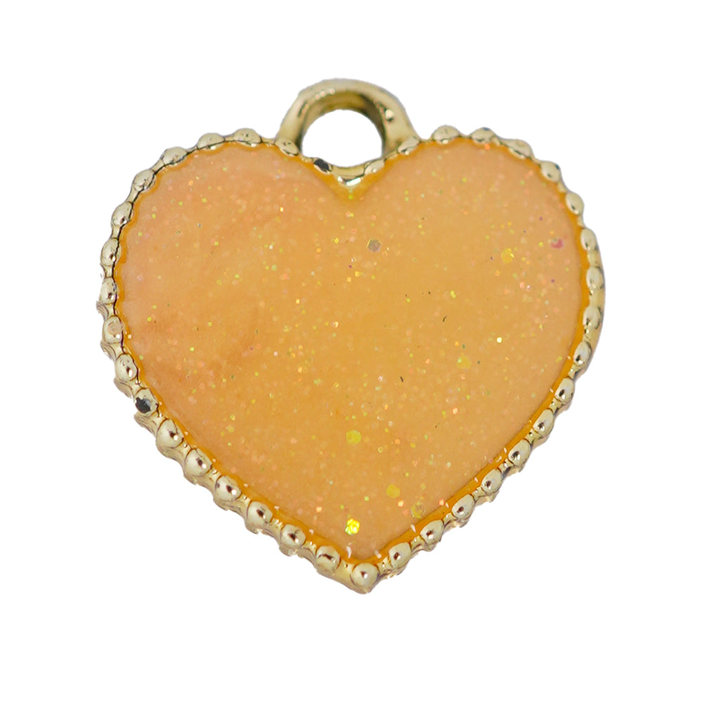 glittery yellow charms