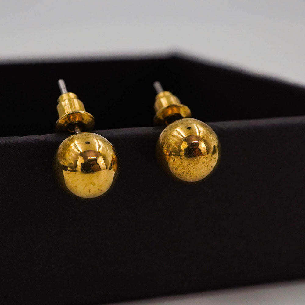 golden balls studs D772
