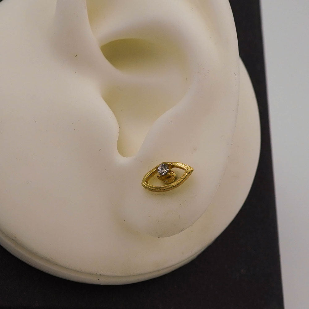 evil eye almond studs