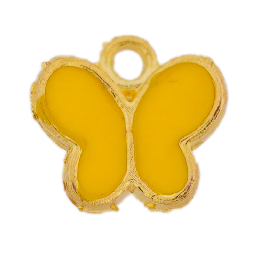 yellow butterfly charms