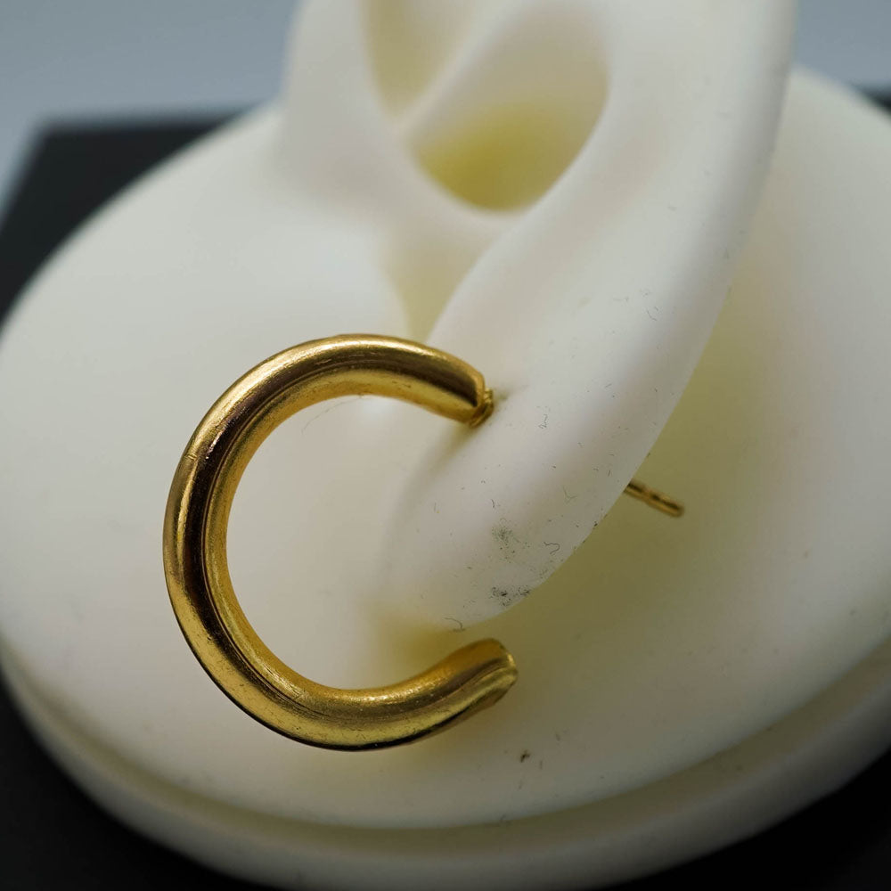 medium golden hoops