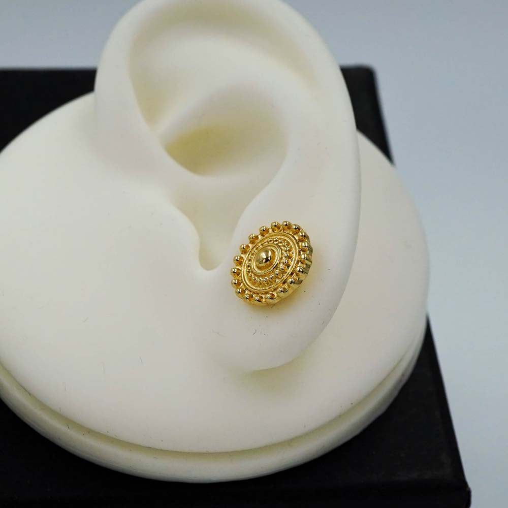 golden traditional studs