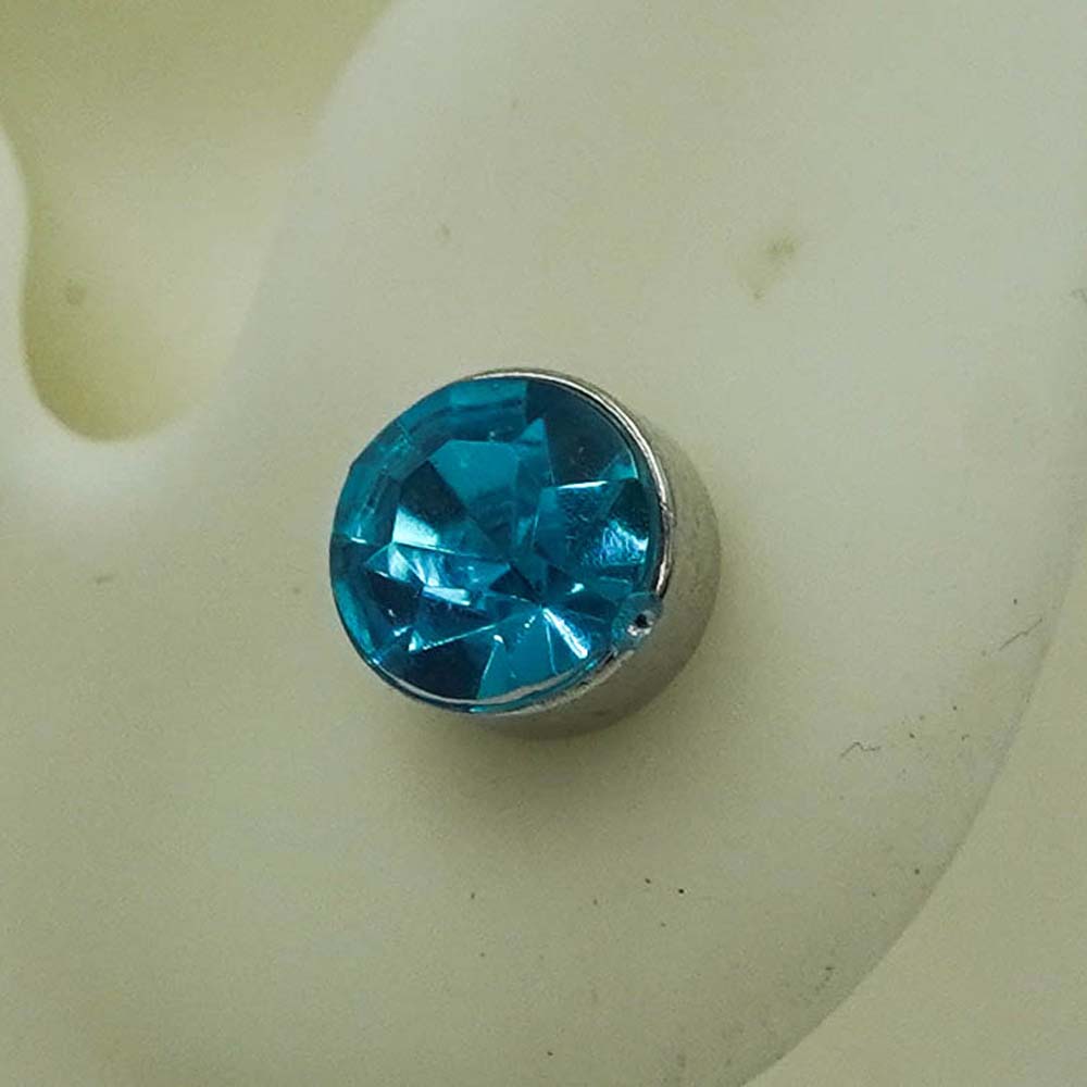 blue zircon studs