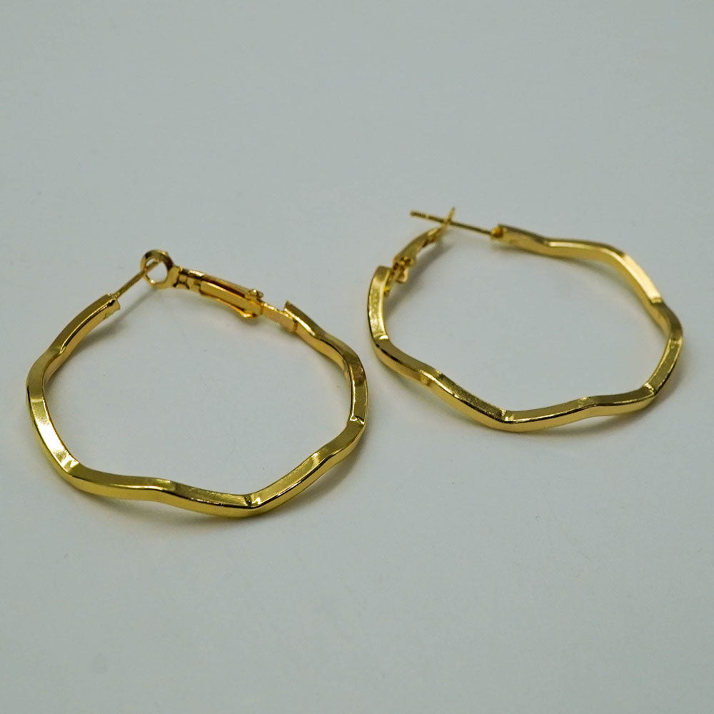 wavy hoops