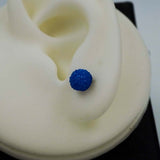 royal blue puffy studs