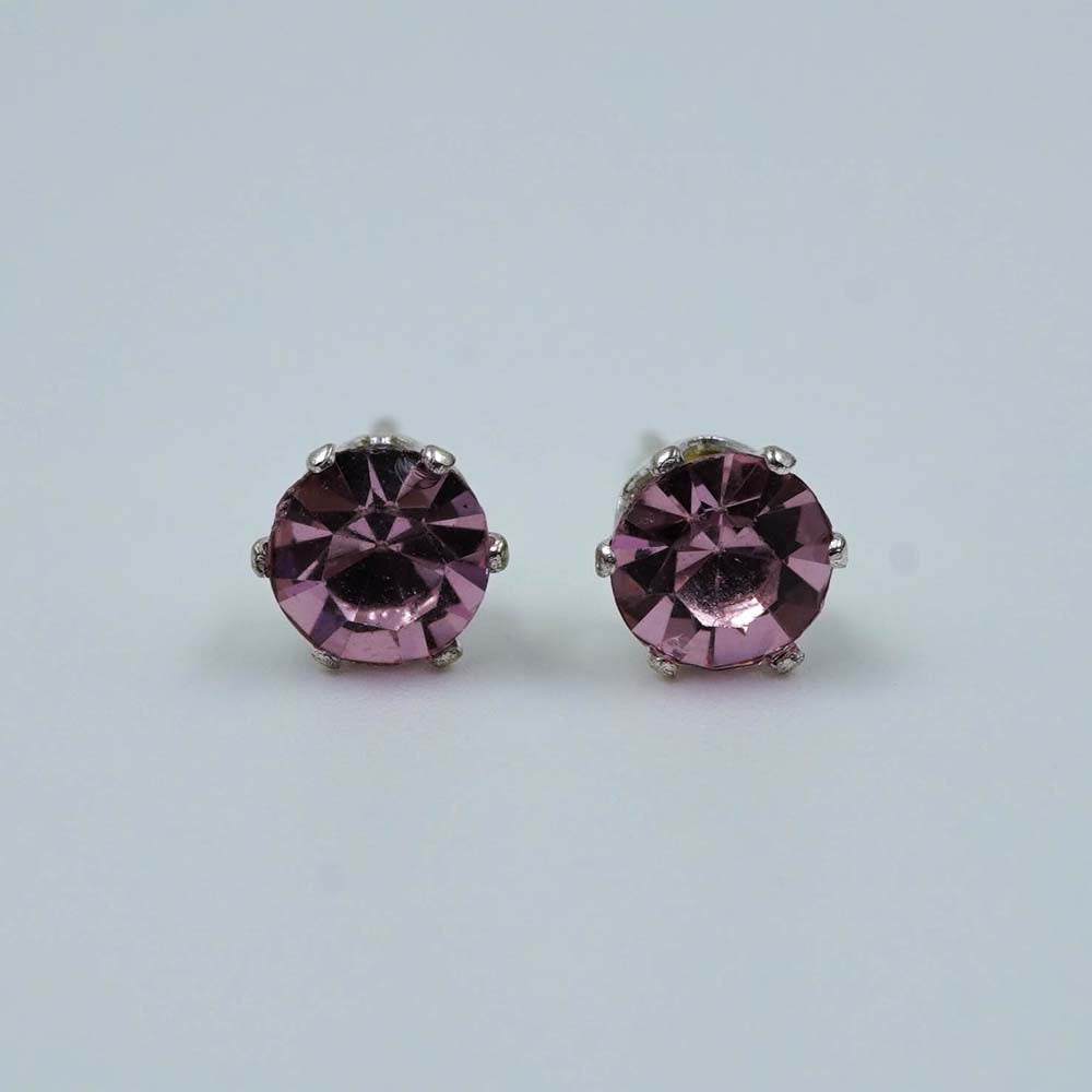 purple zircon studs