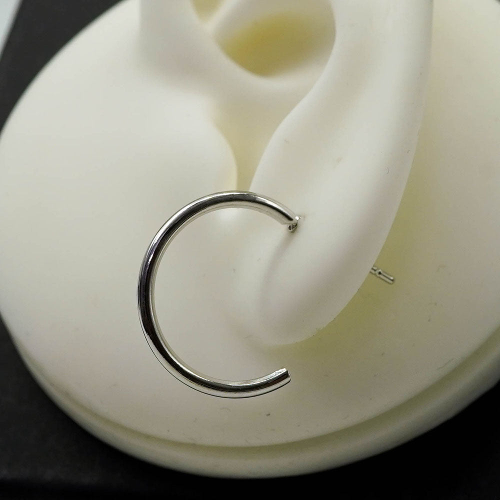 silver hoops