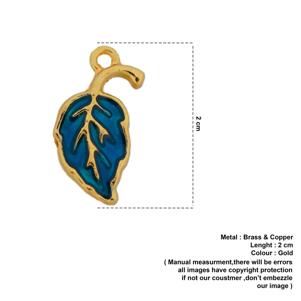 blue leaf charms