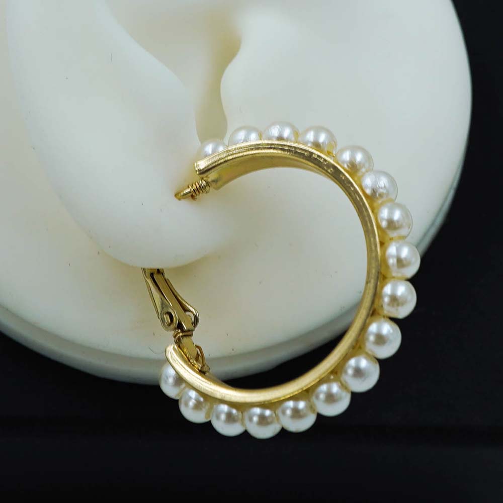 pearl hoops