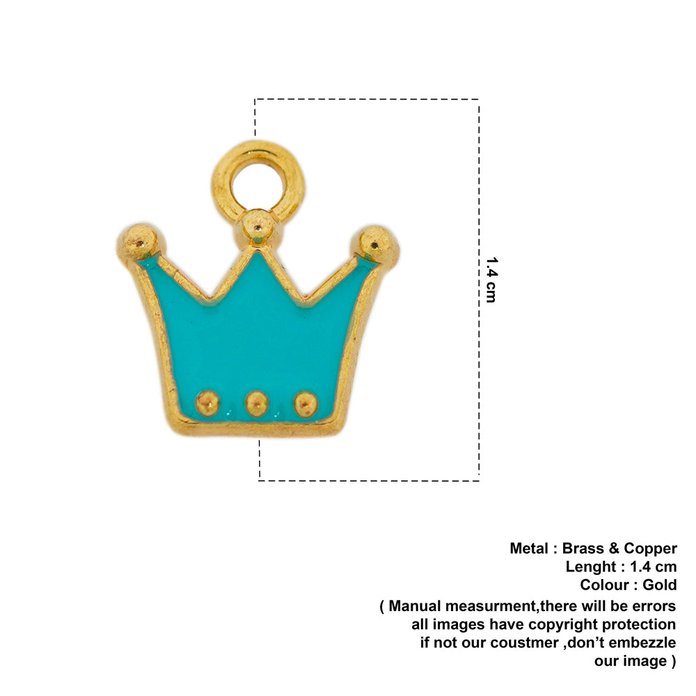 blue crown pendant
