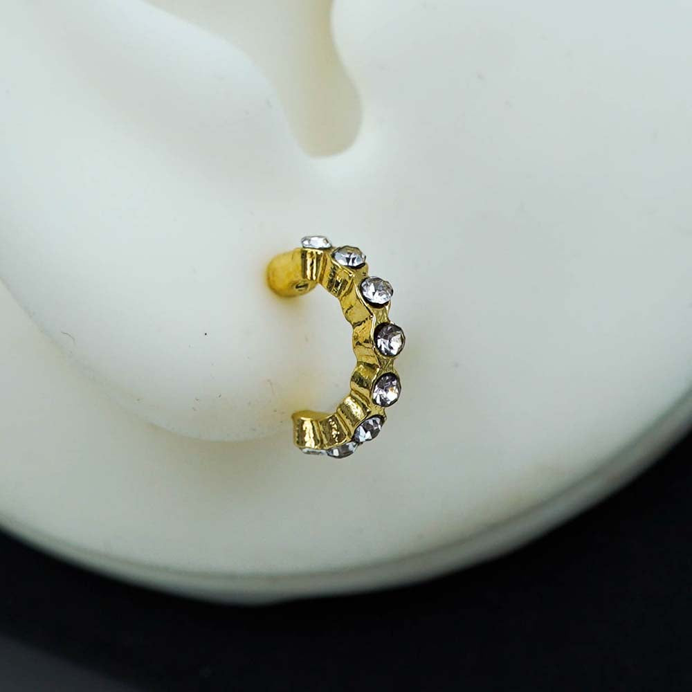circular zircon studded hoops