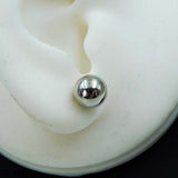 silver pearl studs