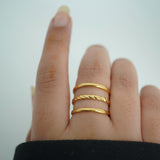 Tripple band ring